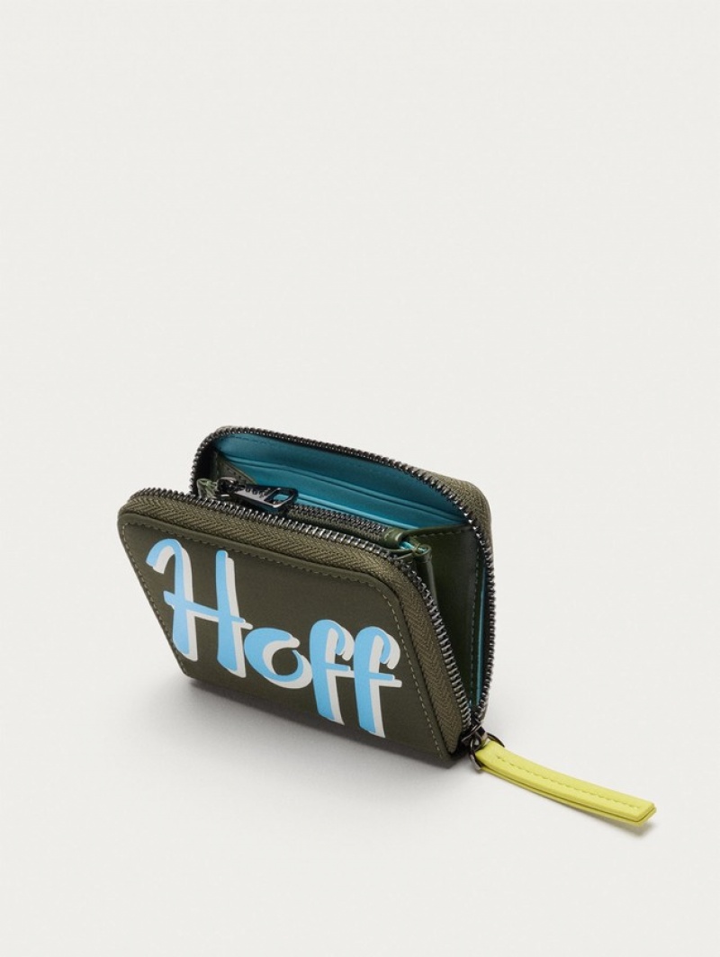 Hoff Nylon Logo Lommebok Dame Svarte | 31607-DKTA