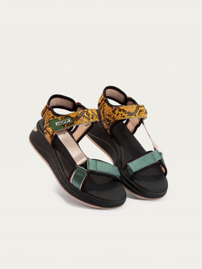 Hoff Palawan Sandaler Dame Svarte | 24573-ERYW