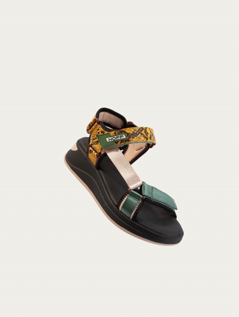 Hoff Palawan Sandaler Dame Svarte | 24573-ERYW