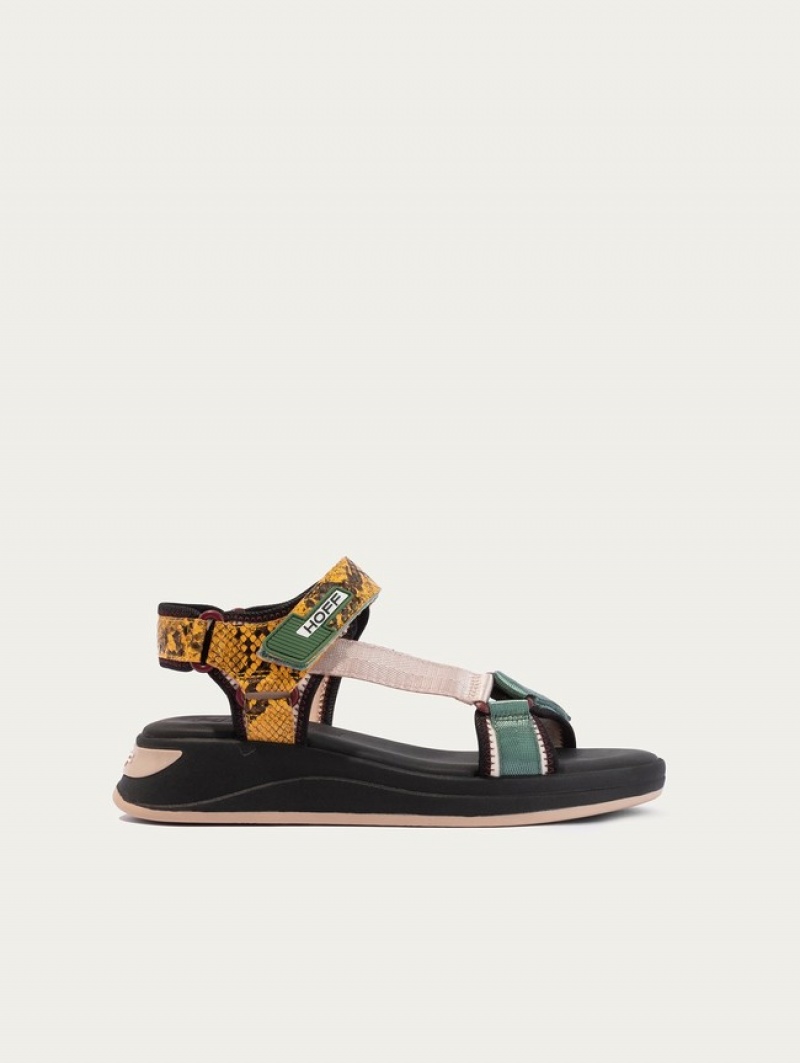 Hoff Palawan Sandaler Dame Svarte | 24573-ERYW
