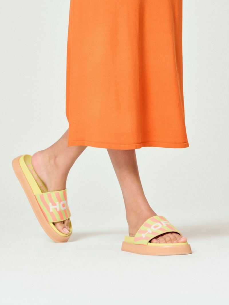 Hoff Park Sandaler Dame Grønn Oransje | 46380-ESWK