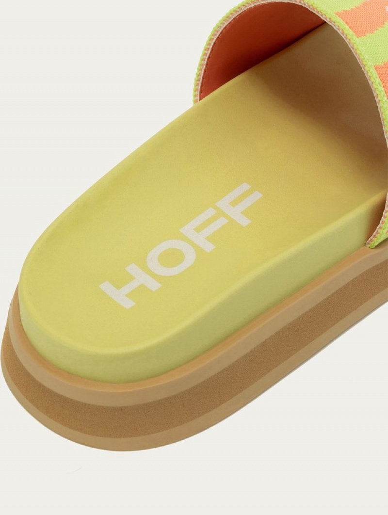 Hoff Park Sandaler Dame Grønn Oransje | 46380-ESWK
