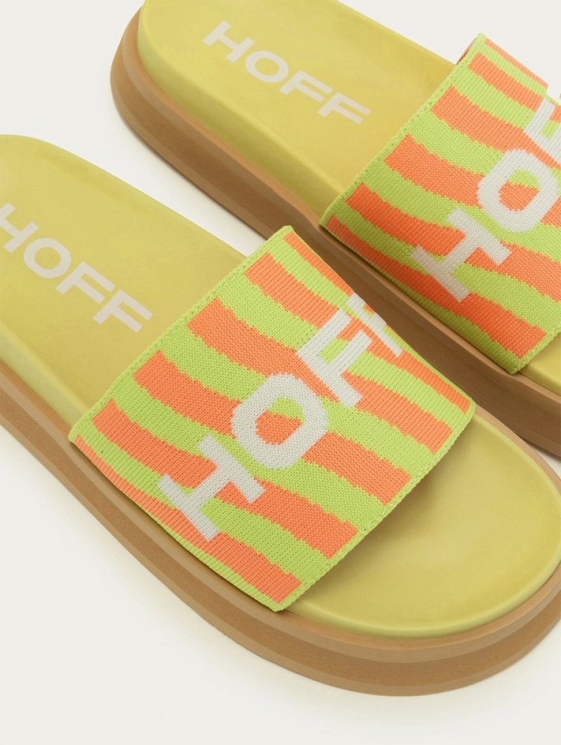 Hoff Park Sandaler Dame Grønn Oransje | 46380-ESWK