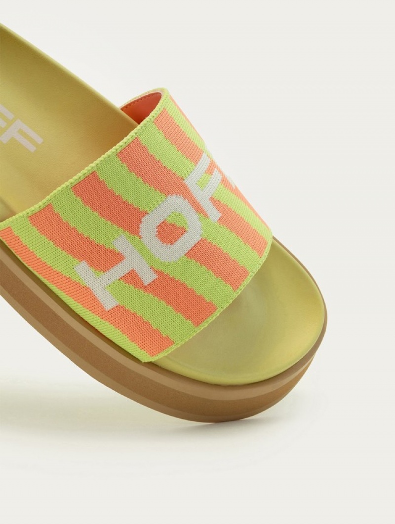 Hoff Park Sandaler Dame Grønn Oransje | 46380-ESWK