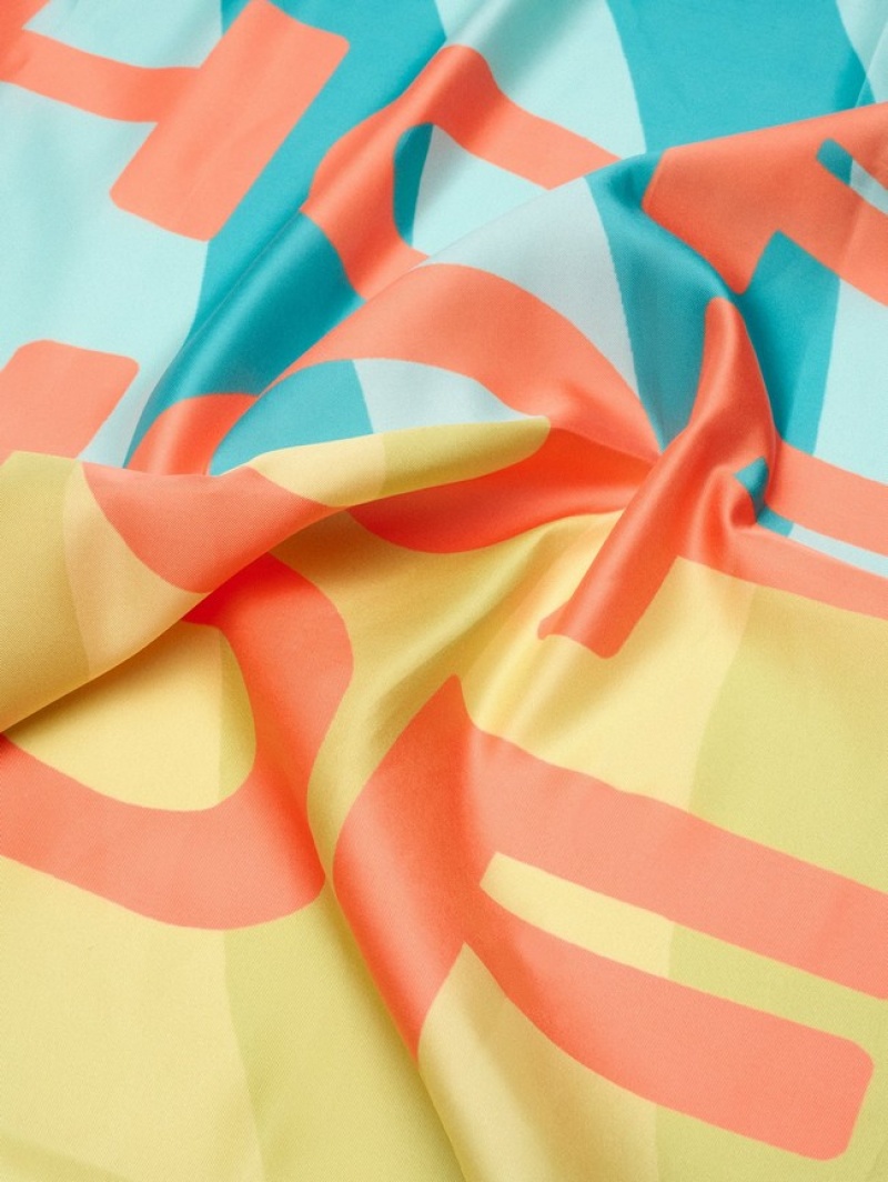 Hoff Printed Foulard Yard Skjerf Dame Multicolor | 87523-PGAE