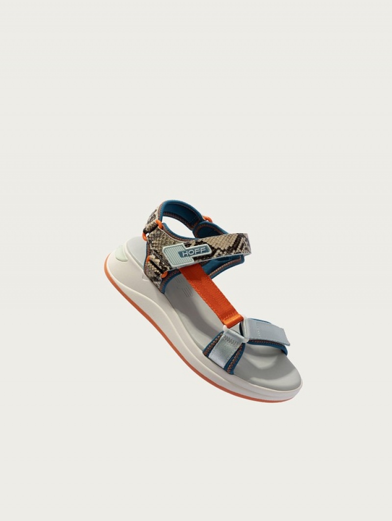 Hoff Seychelles Sandaler Dame Grå Oransje | 02568-EJXY