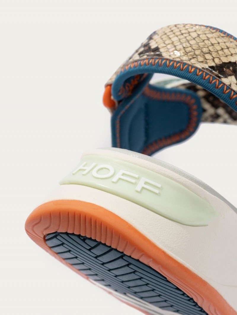 Hoff Seychelles Sandaler Dame Grå Oransje | 02568-EJXY