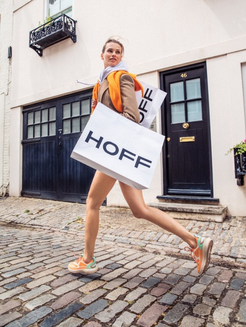 Hoff Stream Joggesko Dame Oransje Grønn | 73691-PCNG