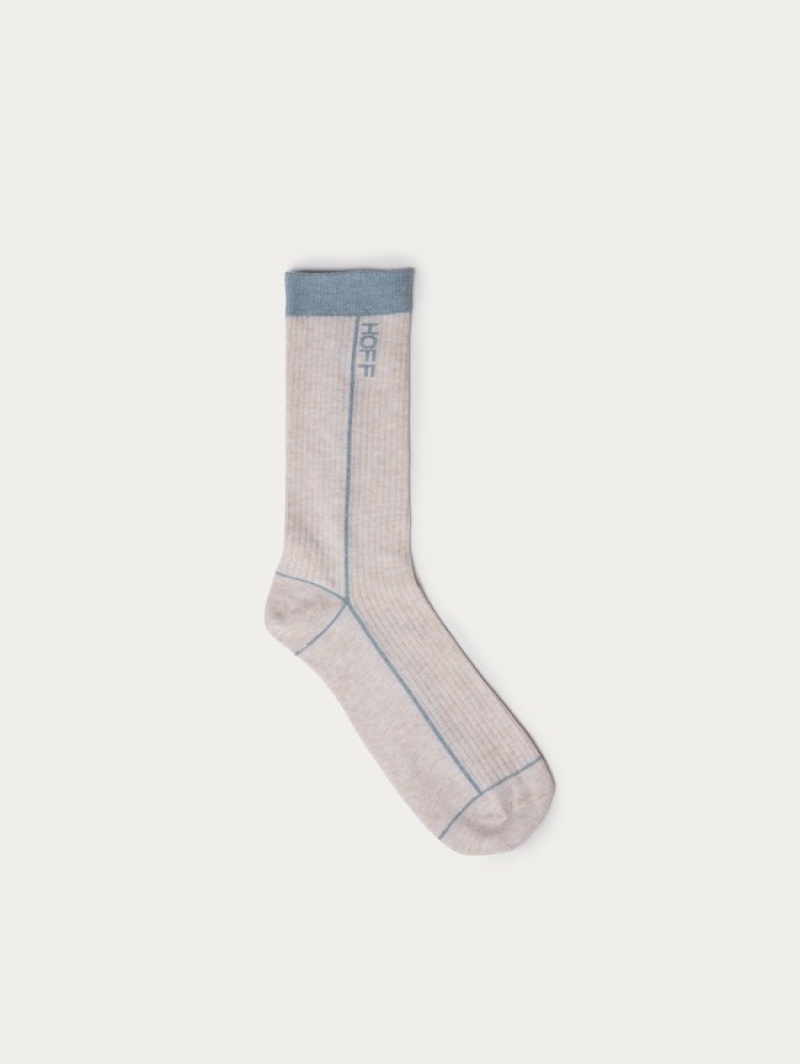 Hoff Stripe Sokker Dame Grå | 68472-EDSW