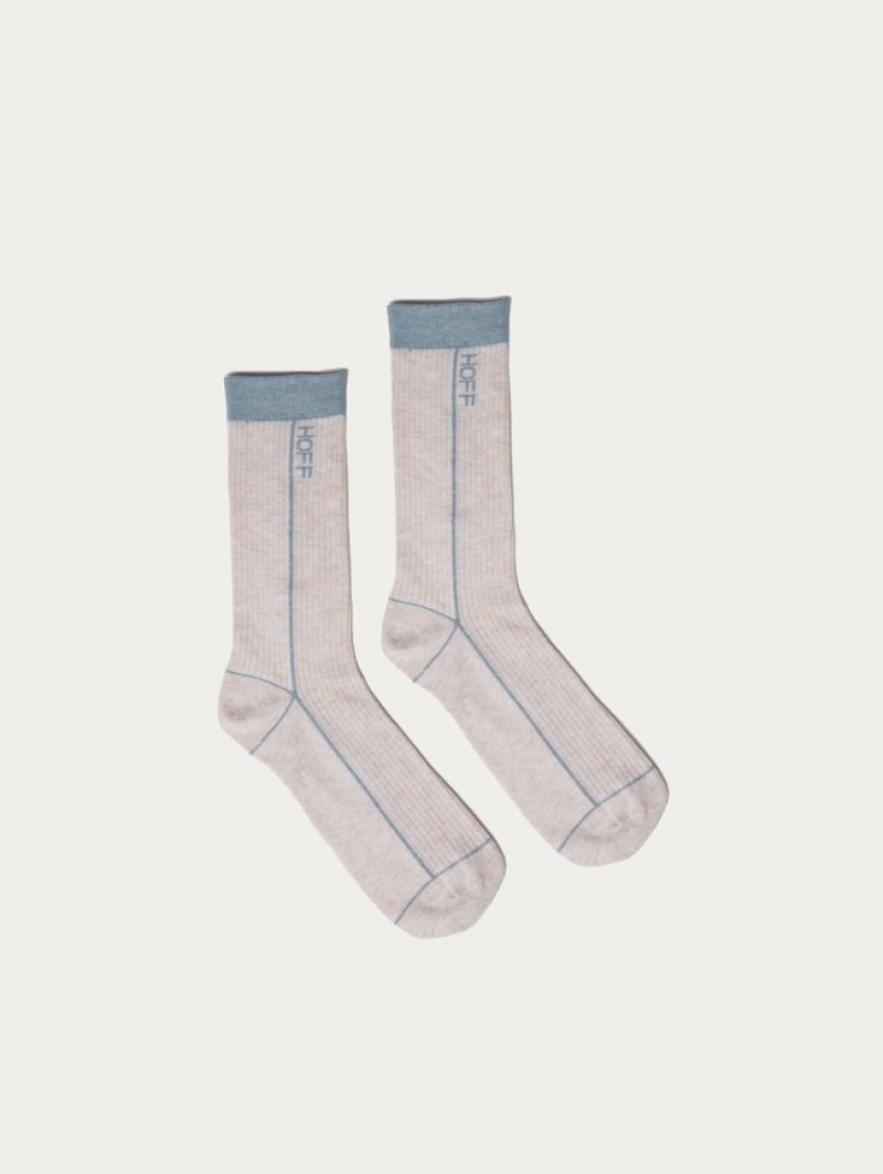 Hoff Stripe Sokker Dame Grå | 68472-EDSW