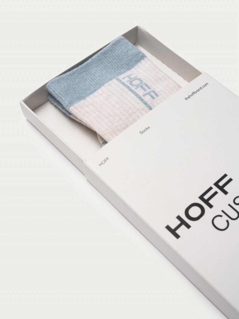 Hoff Stripe Sokker Dame Grå | 68472-EDSW