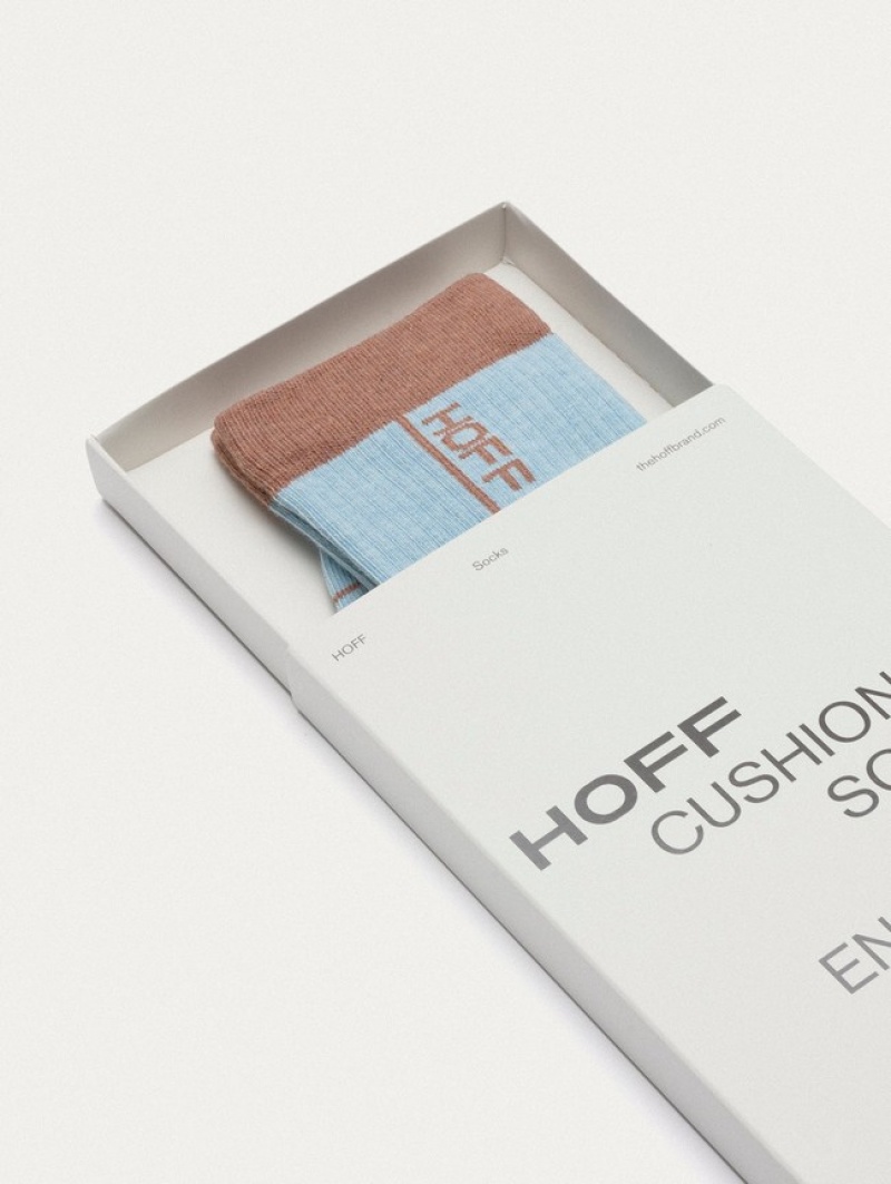 Hoff Stripe Sokker Herre Blå | 68715-FPRS