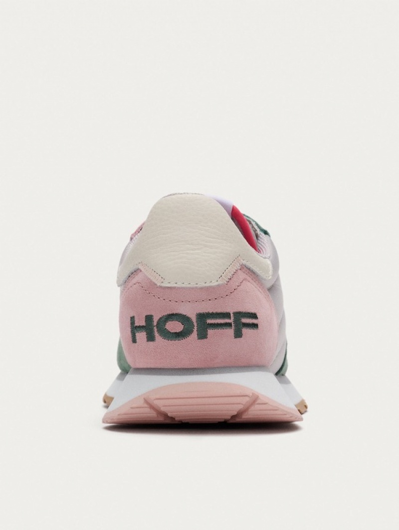 Hoff Syracuse Joggesko Dame Grønn Rosa Grå | 03697-LTXH