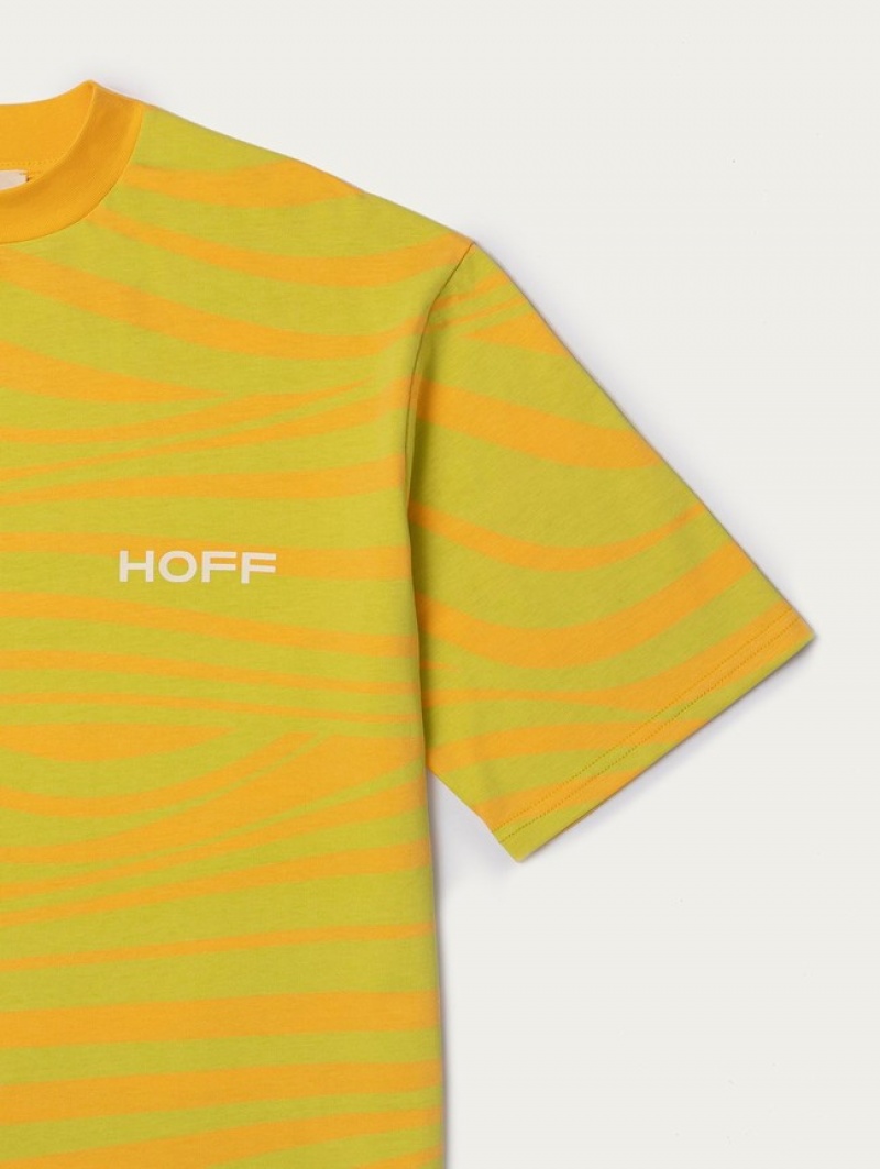 Hoff Tarifa T-skjorte Dame Grønn Oransje | 76102-MILG