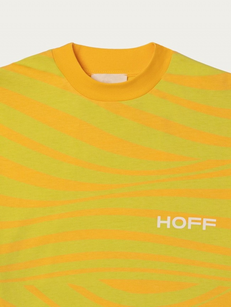 Hoff Tarifa T-skjorte Dame Grønn Oransje | 76102-MILG