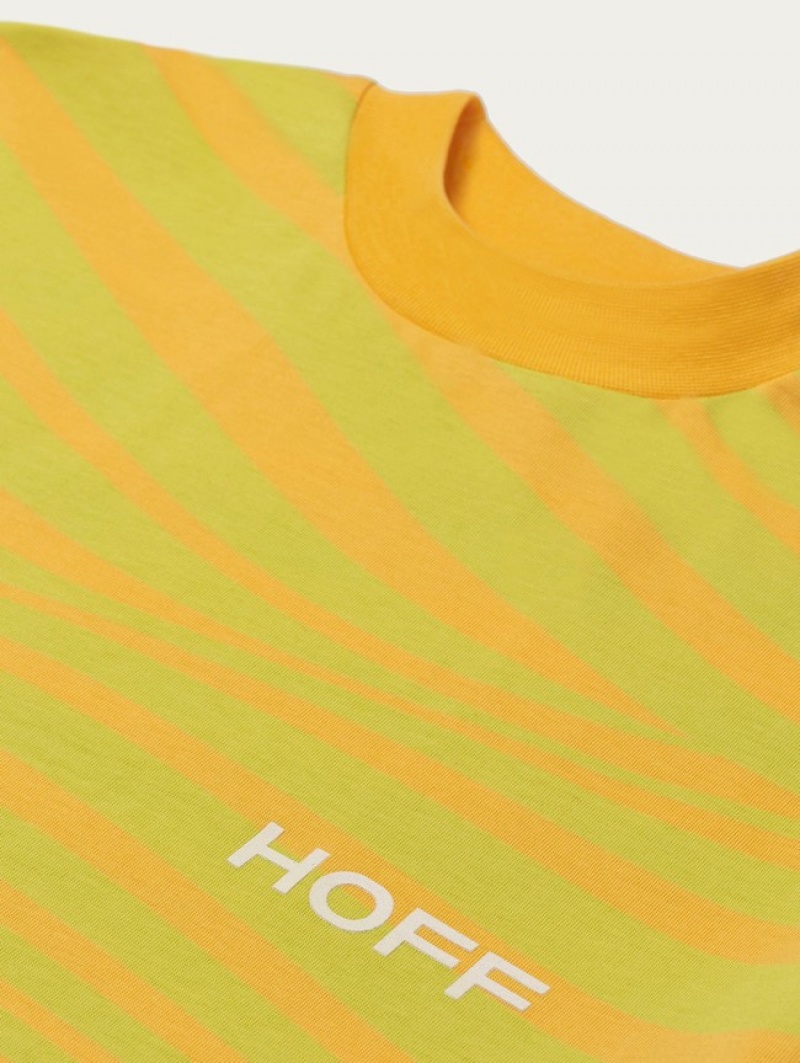 Hoff Tarifa T-skjorte Dame Grønn Oransje | 76102-MILG