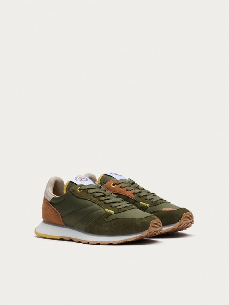 Hoff Thebes Joggesko Dame Grønn Brune | 96375-PSBF