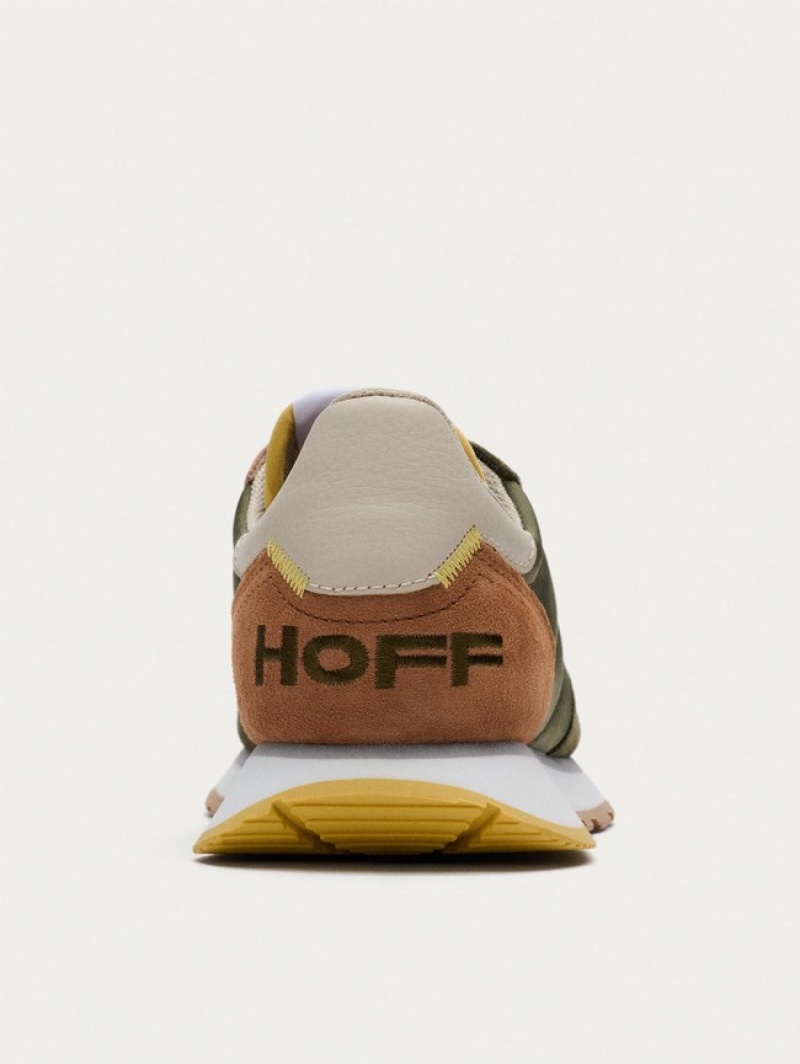Hoff Thebes Joggesko Dame Grønn Brune | 96375-PSBF