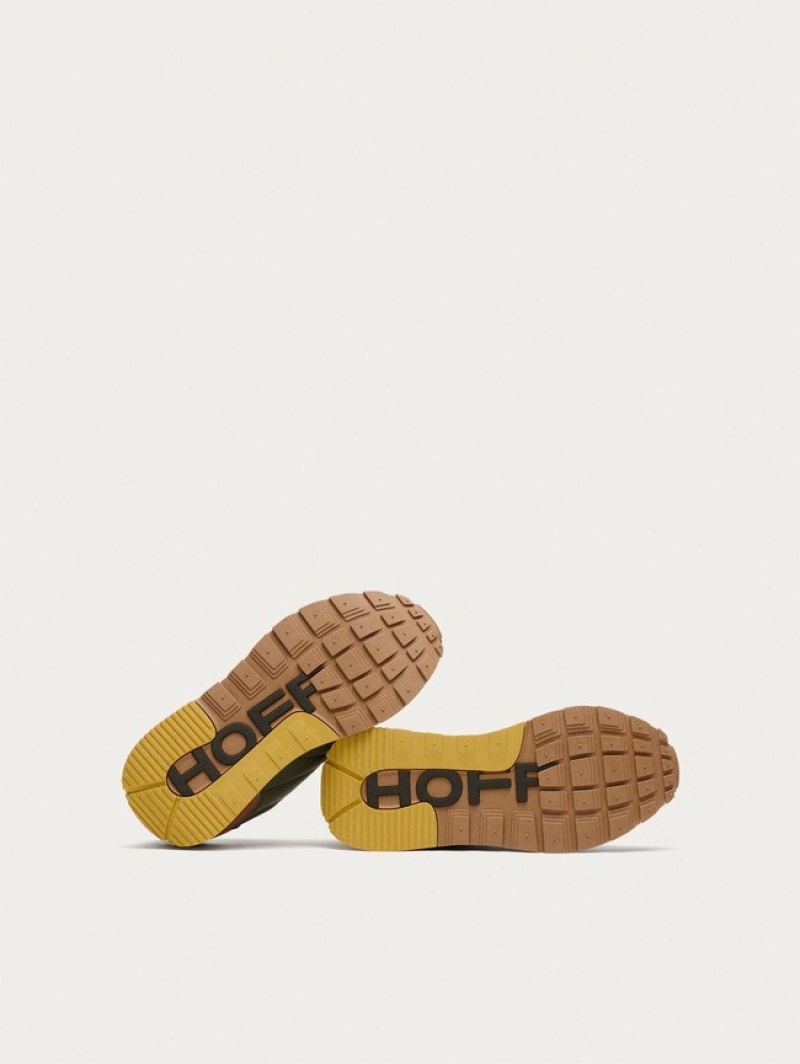 Hoff Thebes Joggesko Dame Grønn Brune | 96375-PSBF