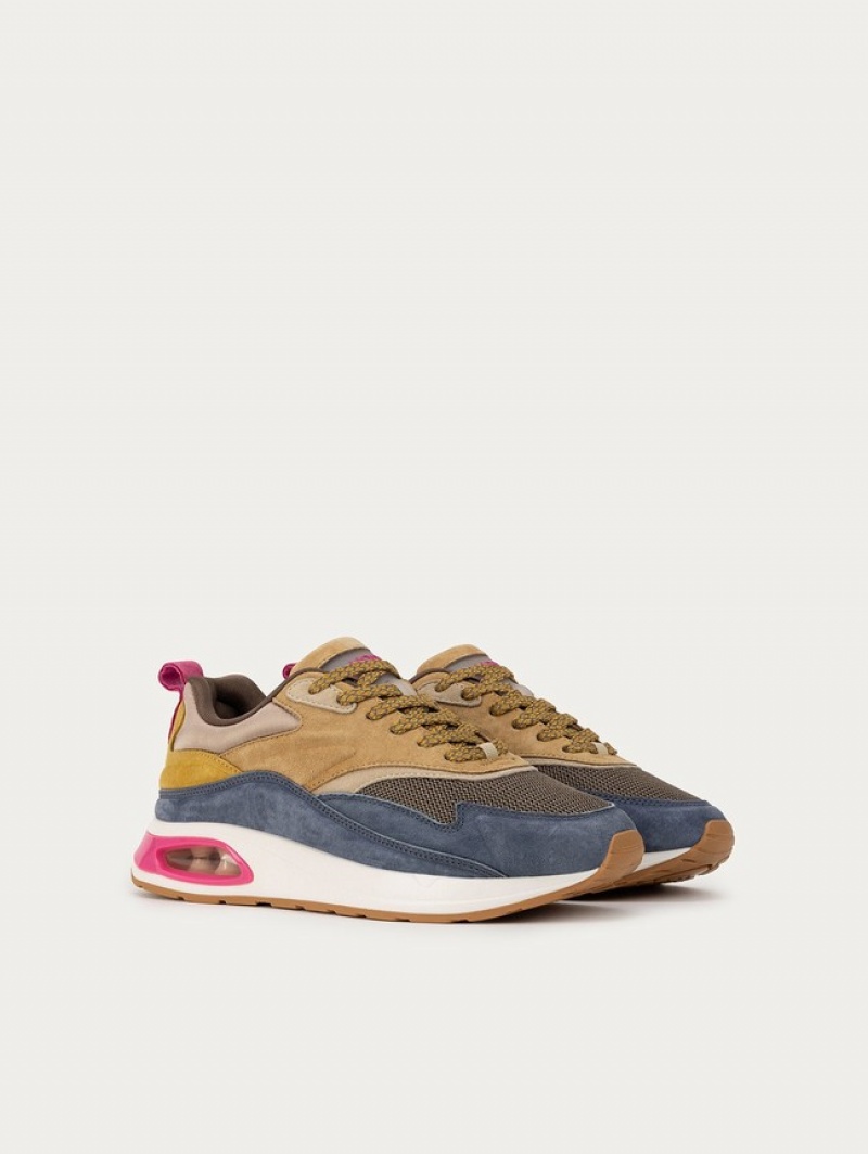Hoff Toronto Bay Joggesko Dame Marineblå Brune | 94671-NBUX