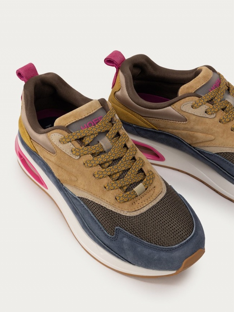Hoff Toronto Bay Joggesko Dame Marineblå Brune | 94671-NBUX