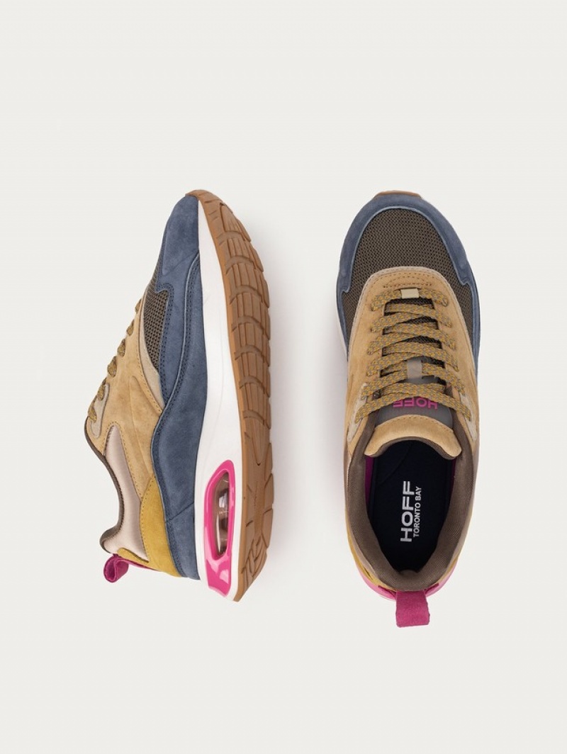 Hoff Toronto Bay Joggesko Dame Marineblå Brune | 94671-NBUX