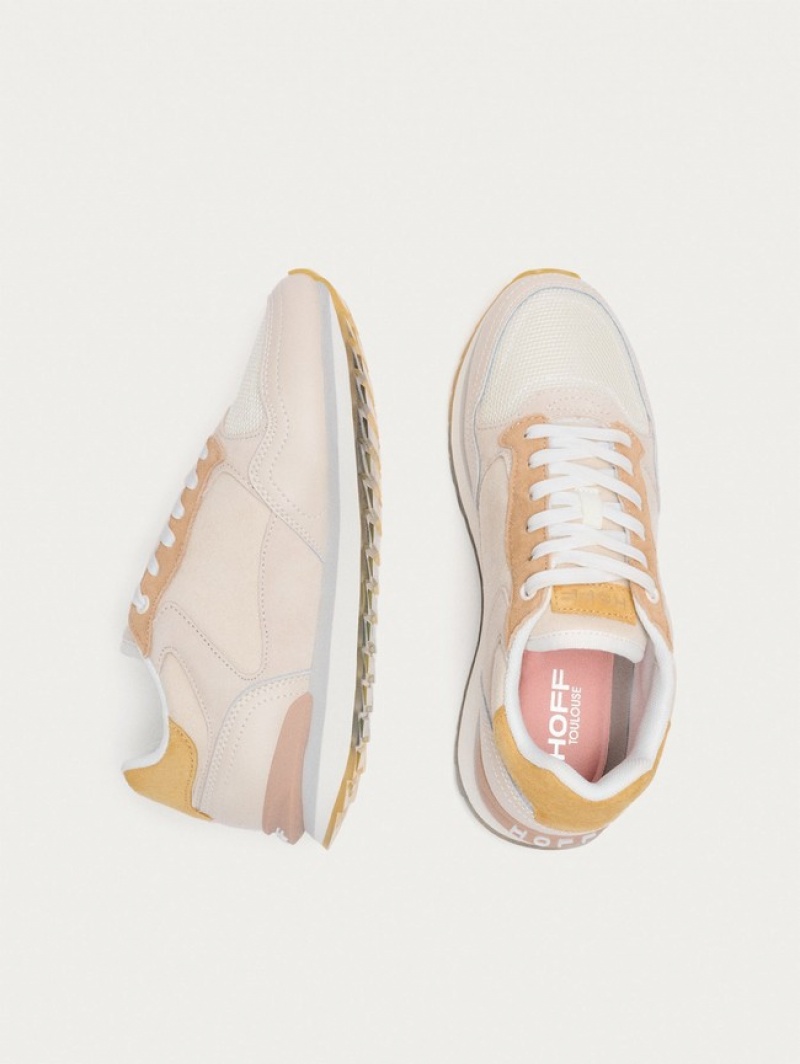 Hoff Toulouse Joggesko Dame Beige Hvite | 04569-JEYD