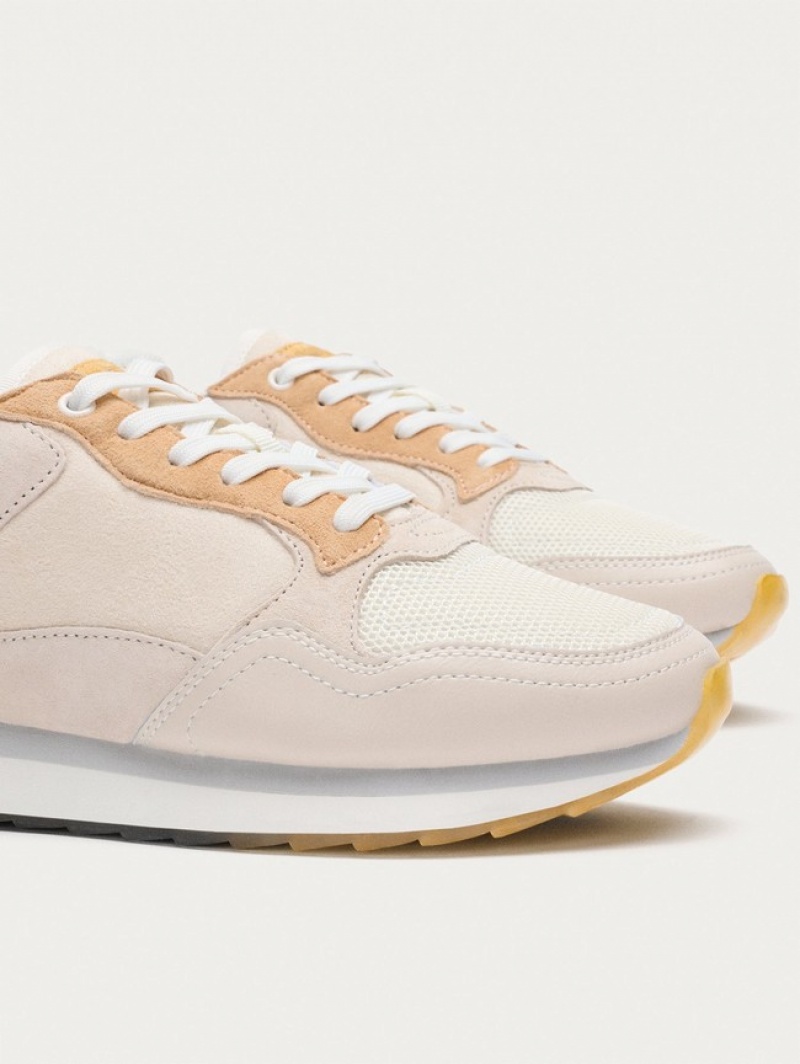 Hoff Toulouse Joggesko Dame Beige Hvite | 04569-JEYD
