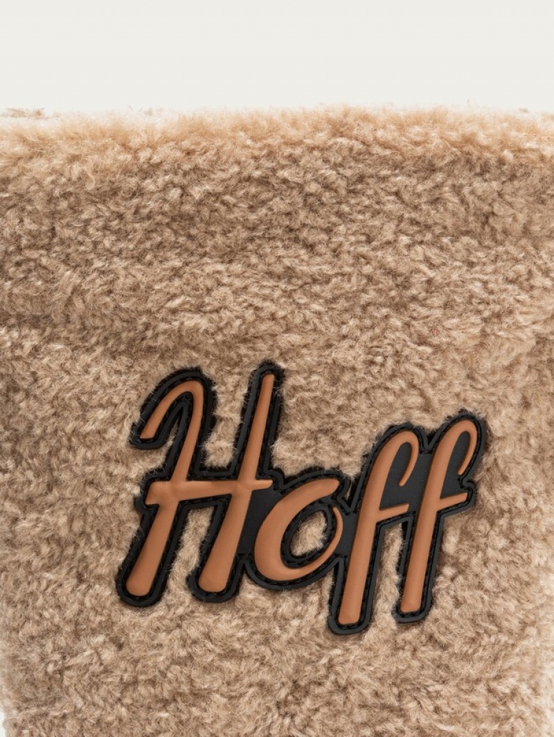 Hoff Tower Fur Mini Taupe Vesker Dame Beige | 38064-IBJQ